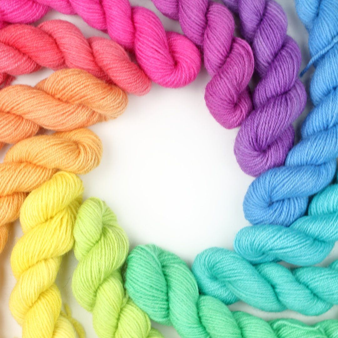 All 12 colours in the Sherbet Rainbow